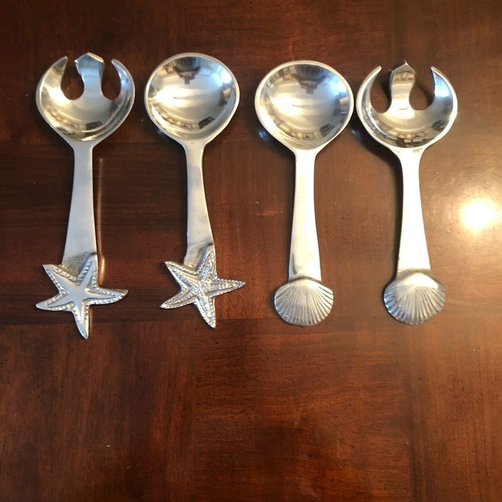 Star Salad Servers Shell Starfish